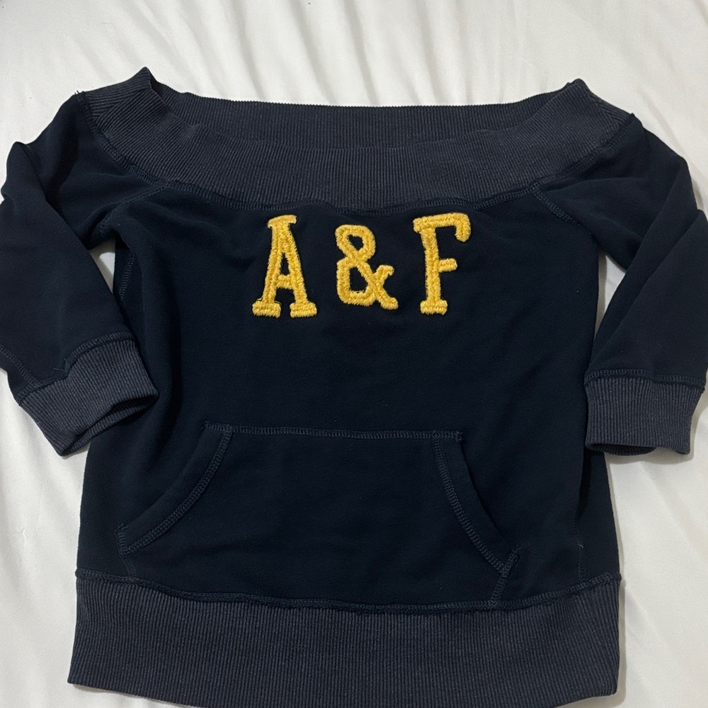 Abercrombie & Fitch Dark Blue Sweatshirt (Older Style)